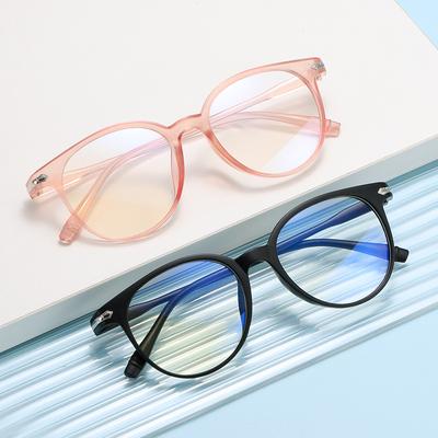 Heiß verkaufte neue koreanische Version Modebrillenfassung personalisierte Blaulichtspiegel transparente Jelly Retro-Rahmenbrille