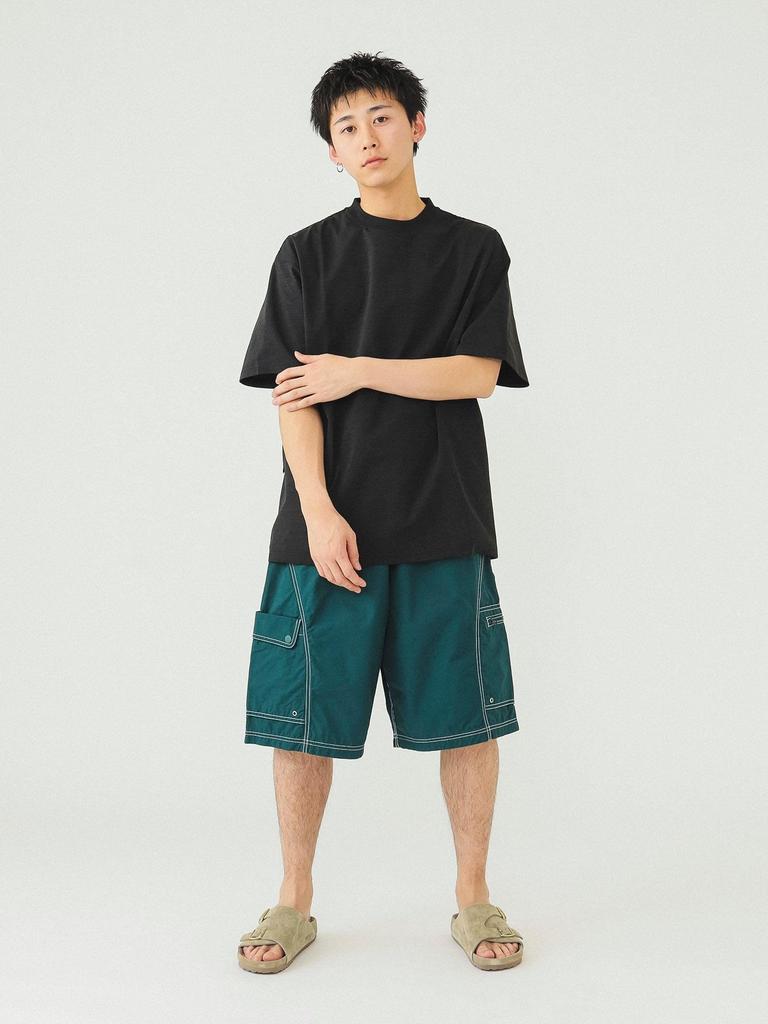 Beams S/S TEE Active T-Shirt Men's Black Large 11041302147