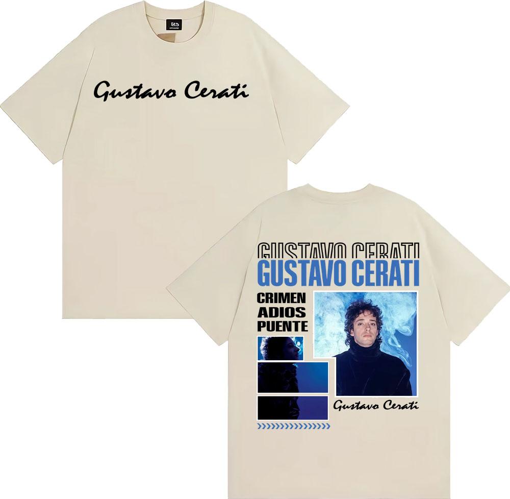 Rapper Gustavo Cerati Tour 2025 Graphic Tee Shirt Men Women Fashion Harajuku Streetwear T Shirt Summer Comfort Oversized Tshirt