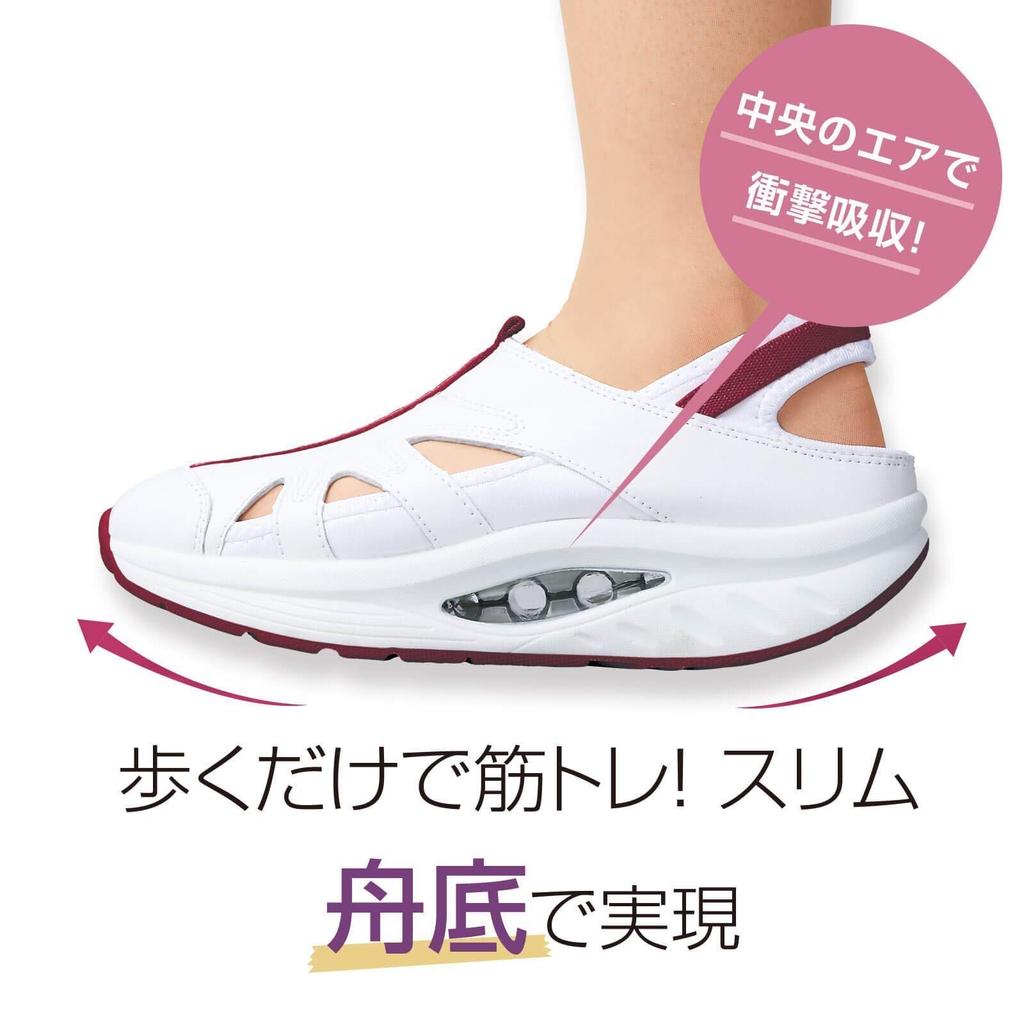 Anfamie Nurse Shoes, Sport Fit Sneakers, Boat Sole, Comfortable, 2-Way, Sweat-Resistant, Mesh Material, Sizes 25.0-25.5 cm, 2E, Navy