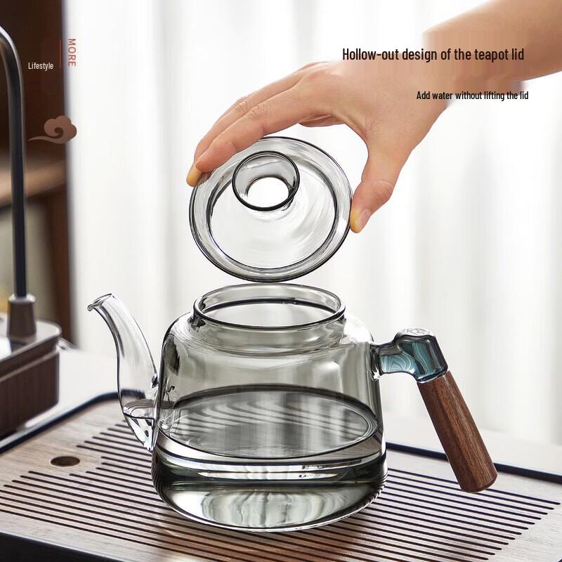 YIHUTEA Automatic Glass Kettle & Ceramic Stove Set