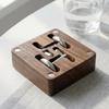 Walnut Cufflink Box, Solid Wood Magnetic Closure Storage Case for Men, Small Jewelry Organizer for Rings Necklace, Gift Box for Men