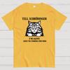 Tell Schrodinger Im Alive Science Humor Black Cat Funny Cotton Summer Casual Cool Loose T-Shirt