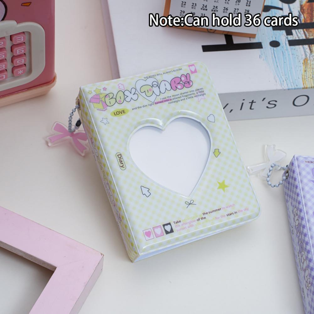 Cute and Fresh 3-Inch Polaroid Mini Album, Idol Album, Small Card Storage Book, Can Hold 36 Photos