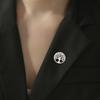 Vintage Tree of Life Brooch for Women Men Stainless Steel Suit Collar Backpack Pins Badges Jewelry 2026 Gift Wholesale New