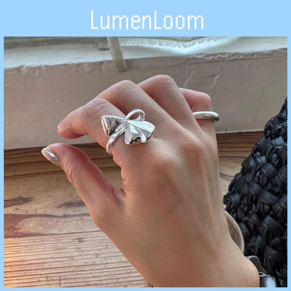 High Quality Fashionable Butterfly Bow Ring For Women Stylish Open Design Copper Accessory