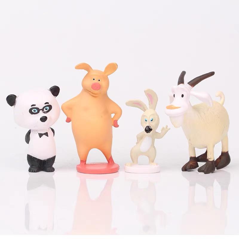 10pcs/kit Masha Figure High Quality Premium Grade Durable Design Playthings Figure Masse Bear Children-Friendly