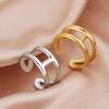COOLTIME Women Ring Stainless Steel Adjustable Gold Color Finger Rings Mother Day Wedding Jewelry Gift 2025