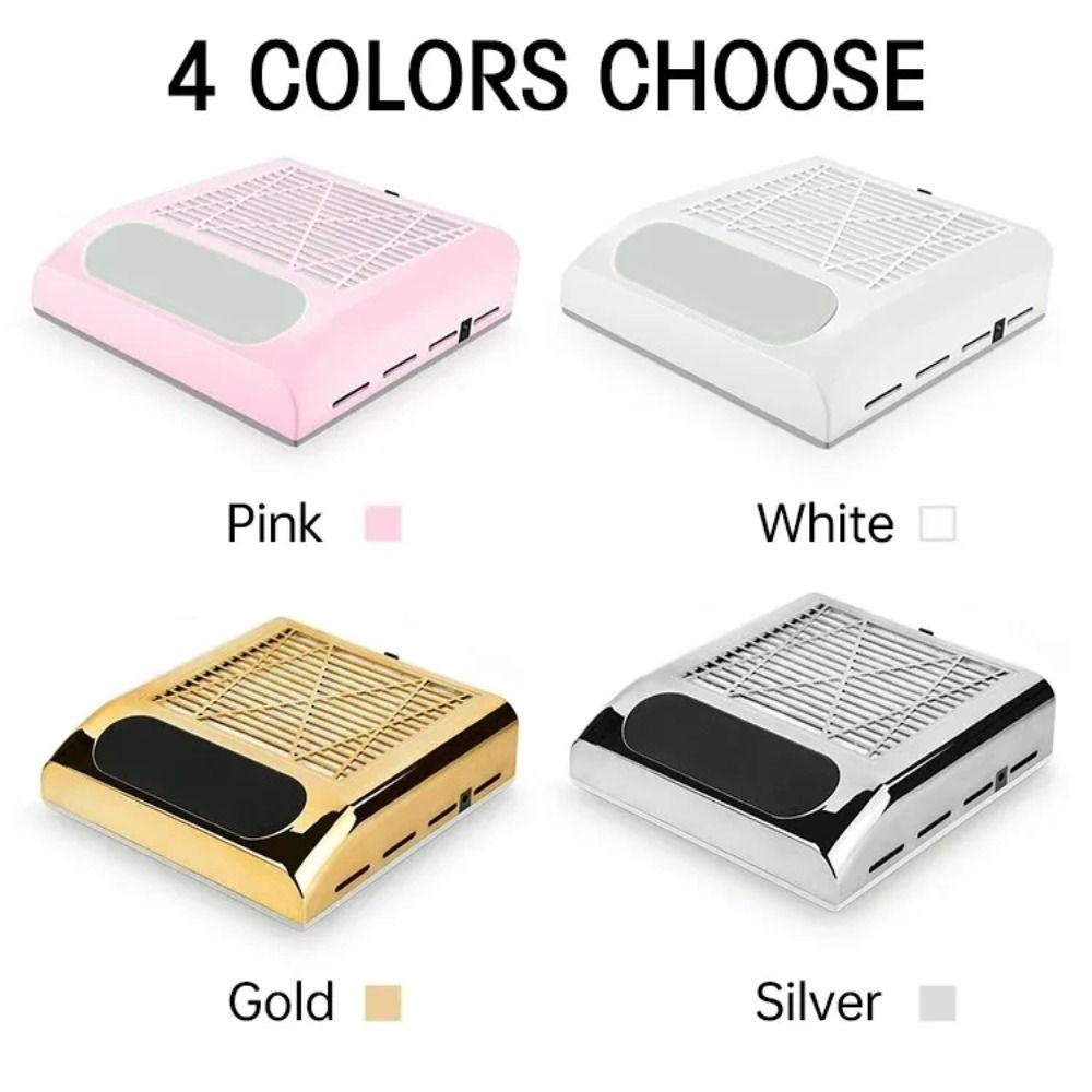 Removable Filter Screen Nail Dust Vacuum Cleaner Low Noise Nails Dust Extractor Fan  For Nail Art