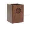Walnut Solid Wood Pen Holder Office Supplies Pencil Storage Box Office Desk Accessories