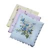 3ks Květinové kapesníkové ručníky 30*29cm Elegantní Vintage Klasické Bavlněné Hanky ​​Letní Přenosné Dámské Ručníky