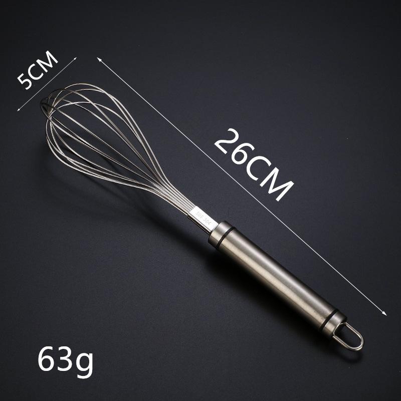 304 Stainless Steel Thickened Whisk & Hand Mixer for Dough/Eggs