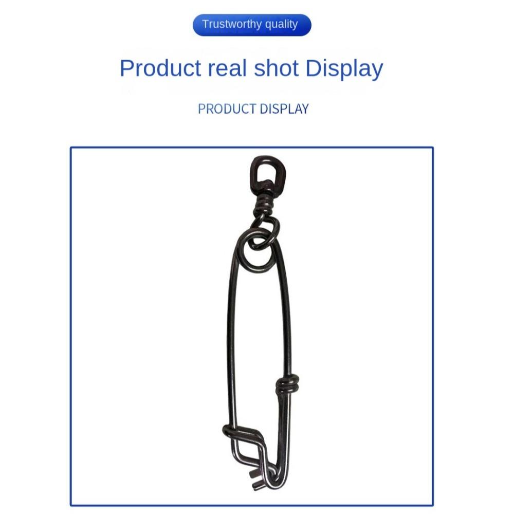 20 buc Inel pescuit Vârtej rulant rotație 360 grade Agrafa pescuit Snap 2024 Conector pescuit