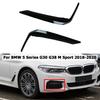 For BMW 5 Series G30 G38 M Sport 2018   Front Fog Light Lamp Cover Eyelid Eyebrow Decoration Strips Outer Foglight Trim