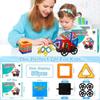 56 Pcs Ensemble De Blocs De Construction Magnétiques,Jouets Éducatifs,Cadeau Parfait Pour Les Garçons Et Les Filles Âgés De 3 À 8
