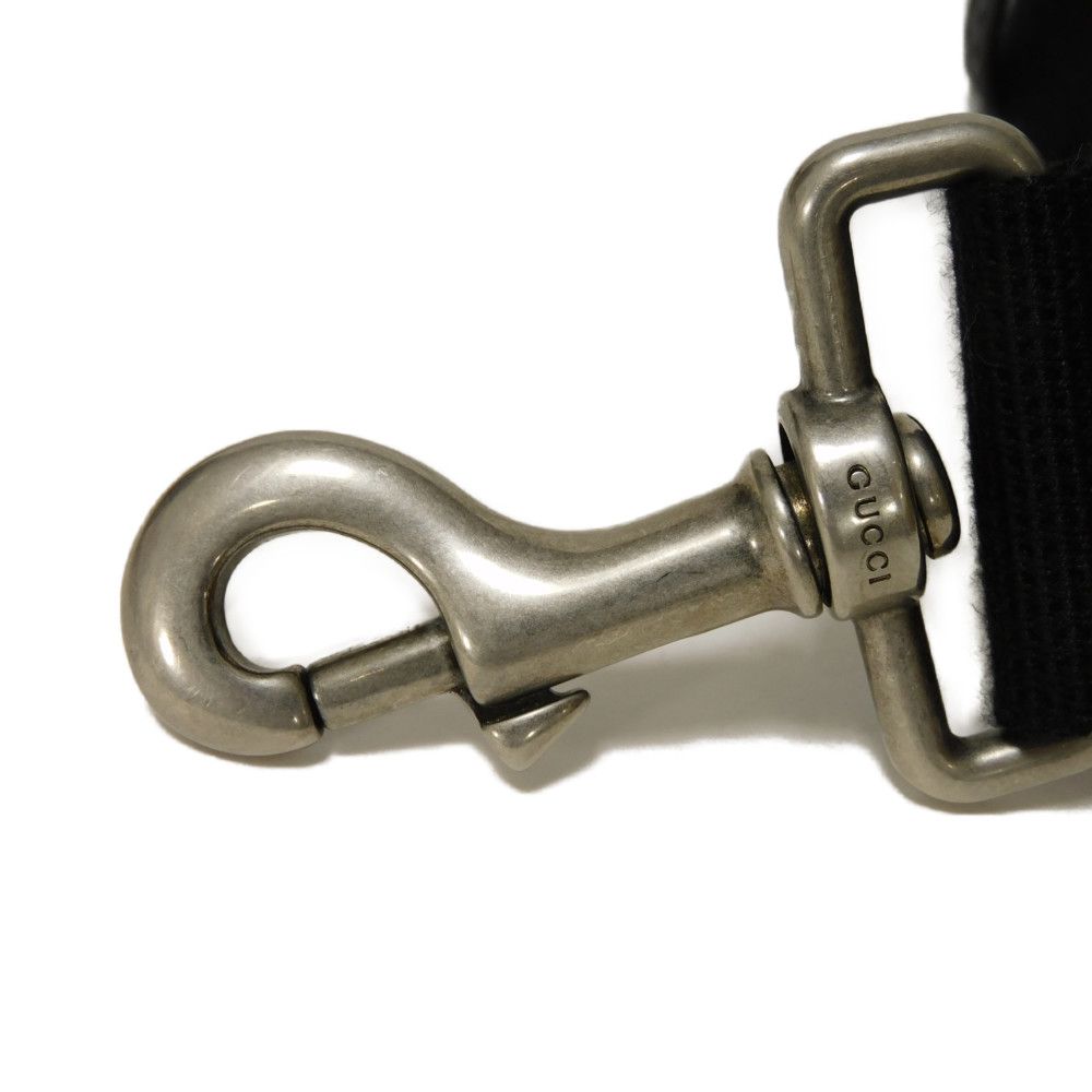 Used GG Supreme Bee Tote Bag In Black with Logo Embossed Calfskin Bee All-Over Print (Size 681298, UIEBN 1058, 7924)