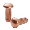 GB827 Knurled Brass Nameplate Rivets Available