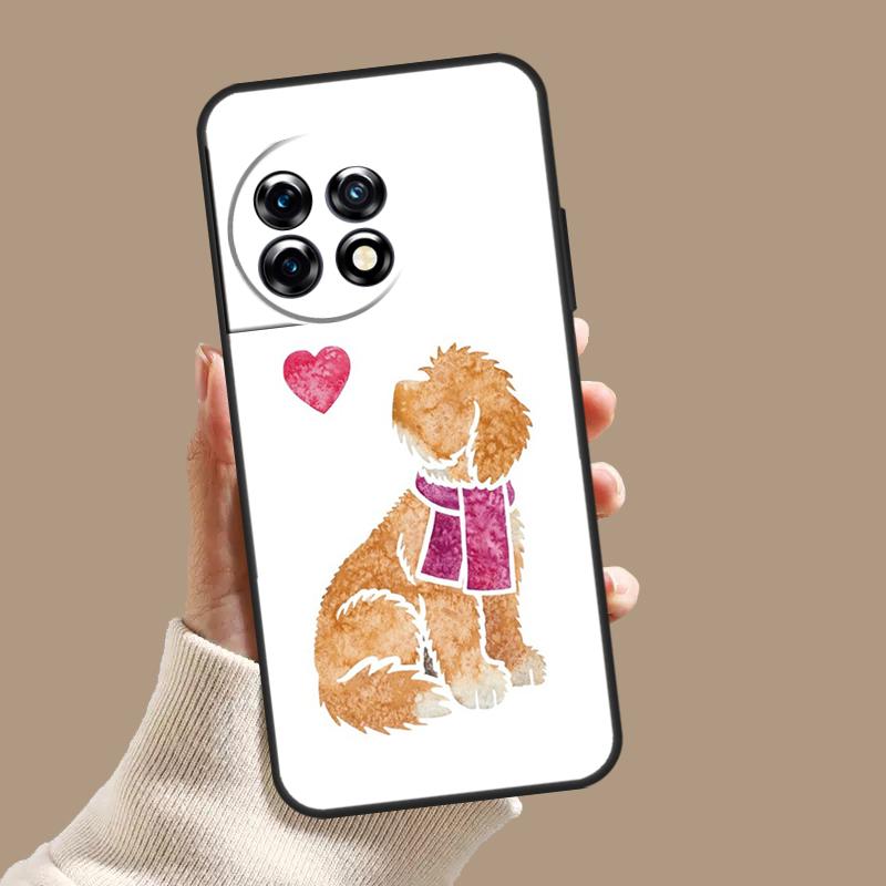 Cartoon Cavoodle Cavapoo Case For OnePlus 10T 8T 9R 10R 12R OnePlus 12 11 9 10 Pro Nord 2 CE 3 Lite N10 N20 N30 Cover