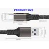 USB3.2 10Gbps Cable USB A To Type-C 3.2 Data Transfer USB C SSD Hard Disk Cable 3A 60W Quick Charge 3.0 Charge Cable