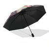 1pc The Lord of the Rings Two Towers Automatic Folding Umbrella - Compact 8-Rib Design, Durable Plastic & Iron1232L
