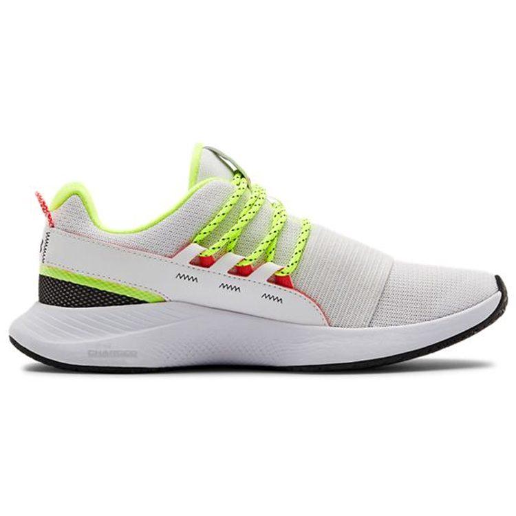 Under Armour Charged Breathe Lace Running Shoes White/Green Women's 3022584-103