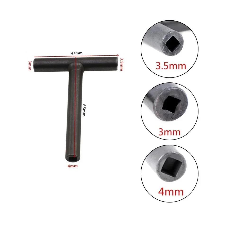 Chiave a T 3/3,5/4 mm Chiave di regolazione gioco vite valvola Chiavi quadrate esagonali Chiavi a T Per strumento di riparazione auto