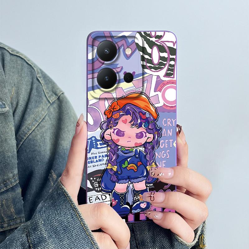 For Vivo Y36 4G Russia Phone Case Cute Astronaut Back Cover Vivo Y 36 Funda Soft Liquid Silicone Camera Protection Bumper Coque