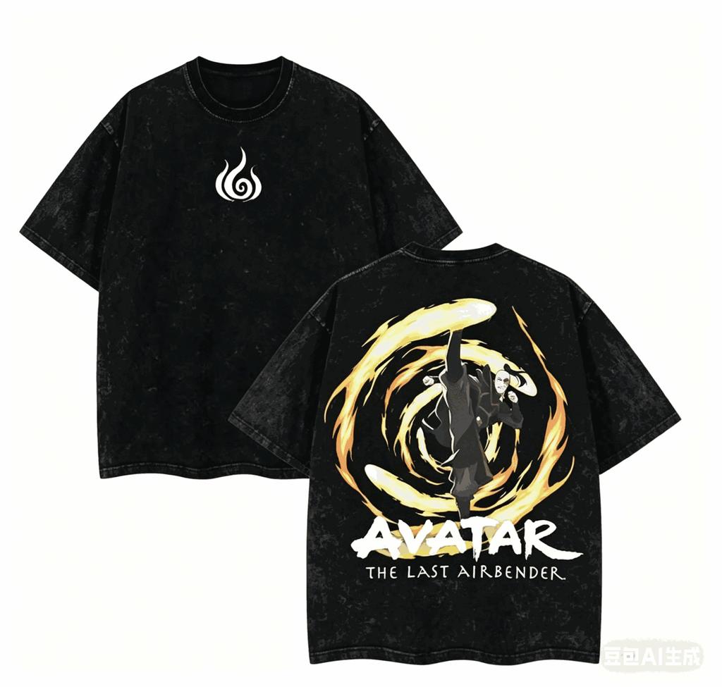 Avatar The Last Airbender T shirt personality Clothes New Model Anime T-shirt Yearround clothing Plus Size Unisex Streetwear Trendy Couples