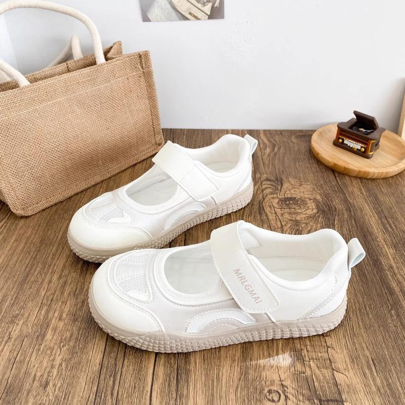 Ballett flache Mary Jane Schuhe Damen Herbst neue Nische originell Klettverschluss hässlich süß Board Schuhe vielseitige einzelne Schuhe