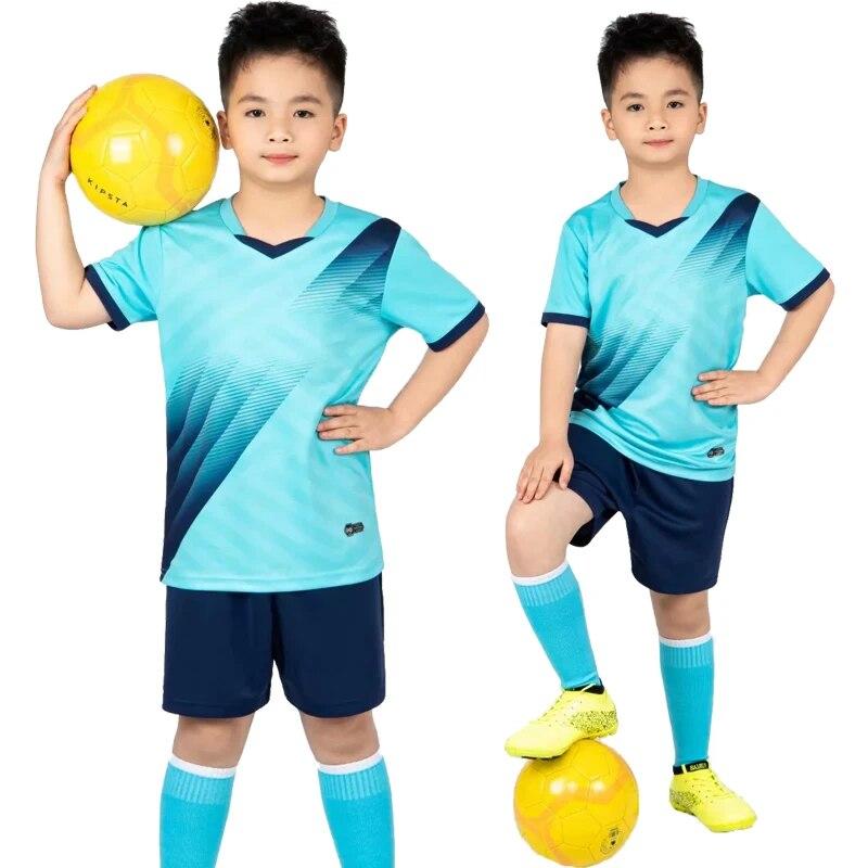 

Детские футбольные майки на заказ, футбольная форма для мальчиков и девочек 2024, футбольный трикотаж, спортивная одежда, детский спортивный комплект, носки M