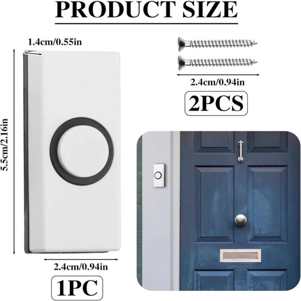 with Screws Doorbell Switch Plastic Door Bells Switch New Doorbell Push Button