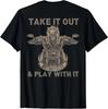 Funny Biker Skeleton Motorcycle Rider T-Shirt On Back