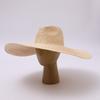 Moda Natural Paja Tejido a Mano 15cm 18cm Ala Ancha Panamá Jazz Sombrero de Paja Mujer Hombre Verano Oversize Playa Sombrero Mujer Playa