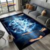 3D SPN Supernatural Sign Dean Sam Carpet Rug for Living Room Bedroom Home Sofa Decoration,Kids Play Area Rug Non-slip Floor Mat