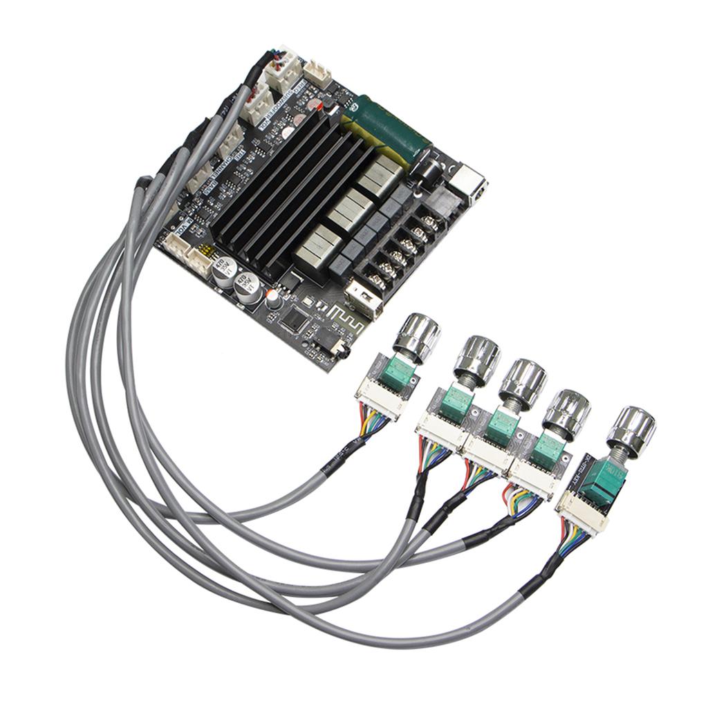 Power Amplifier Board BT5.1 TPA3221 Chip with Subwoofer 2.1 Channel 100W×2+200W,Audio Power Amplifier Module