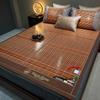 Bamboo Ice Silk Summer Cooling Mat: Foldable Double-Sided Mat for Dormitory or Home, 1.8m