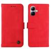 Wallet Case for Infinix - Leather/PU, Red, With Lanyard