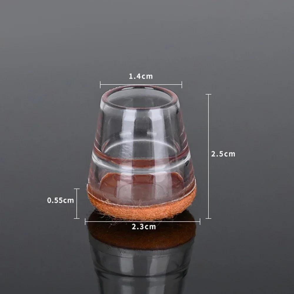 40/1PCS Silicone Chair Leg Floor Protector Non-slip Furniture Pad For Table Chair Legs Protect Reduce Noise Rubber Chair Leg Pad