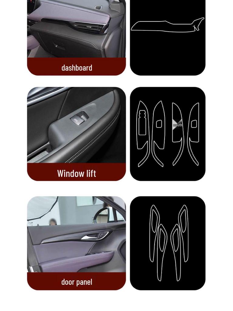 Buick Envision Plus Innenraum Schutzfolie & Navigationsbildschirm Glas Zubehör