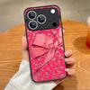 Translucent Matte Magnetic Case For iPhone 17 16 15 Pro 14 13 Pro Max 16e 17e For Magsafe Pink Bow Pattern Hard PC Phone Cover