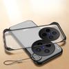 For VIVO X300 Case Thin Cover Clear Borderless Heat Dissipation Holes Housing with Metal Ring For VIVO X300 Pro Phone Casing