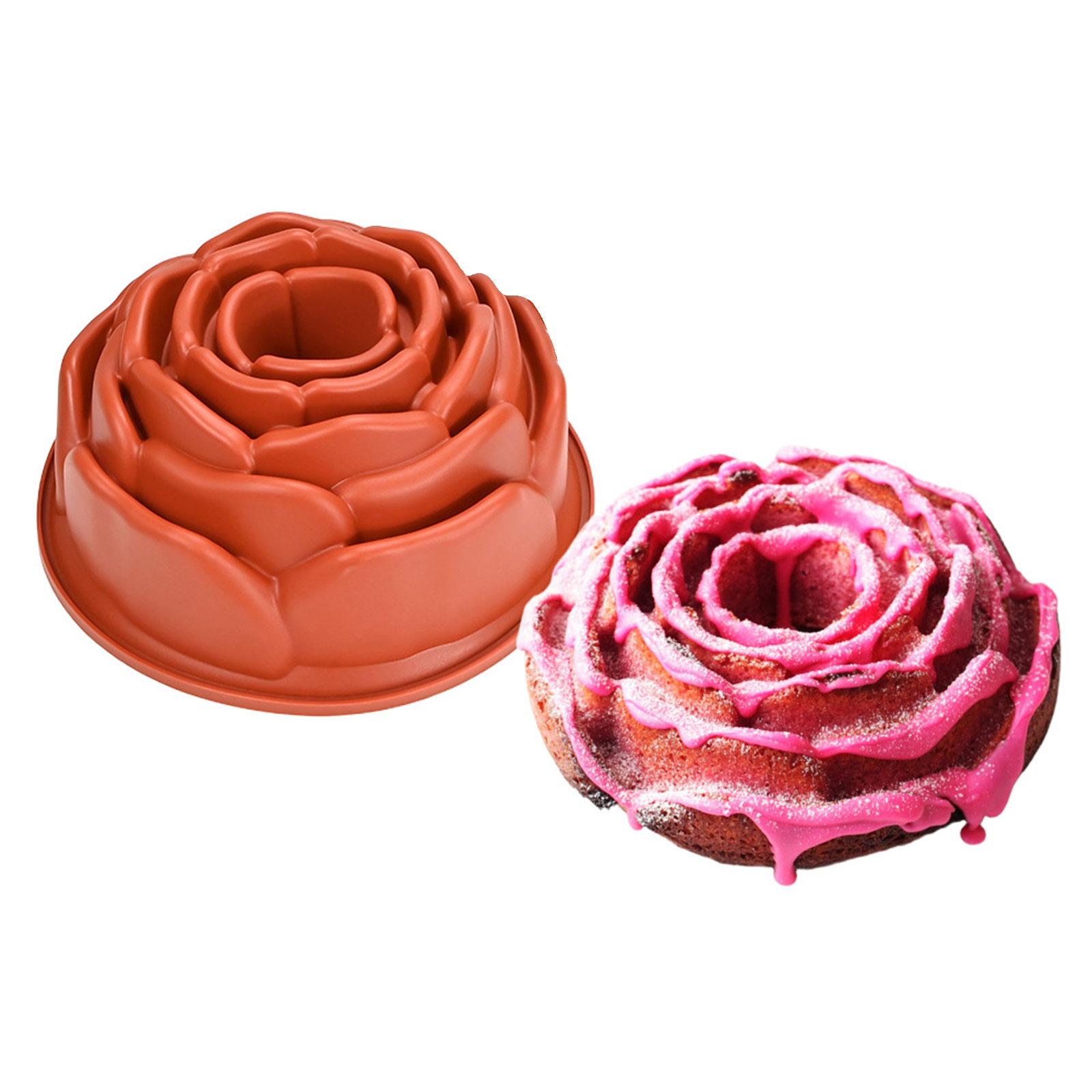 

Силиконовая форма для муссового торта в форме розы, форма для шоколадного французского десерта, антипригарная форма для выпечки, форма для выпечки кекса
