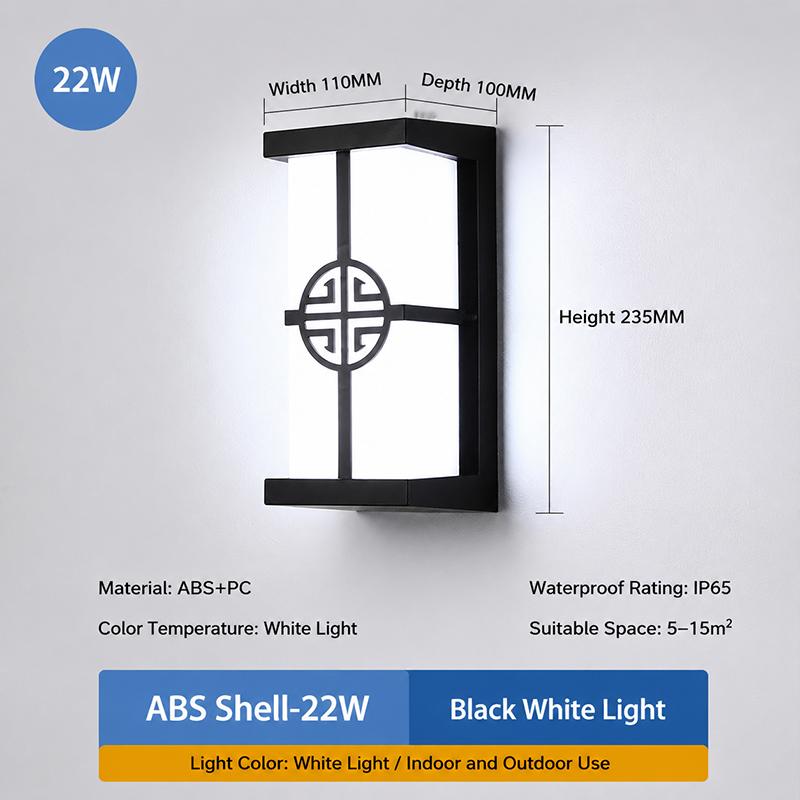 Led Outdoor Wall Light Waterproof Ip65 Motion Sensor Led Outdoor Lighting Porch Lights Balcony Garden Lights Outdoor Wall Lamp