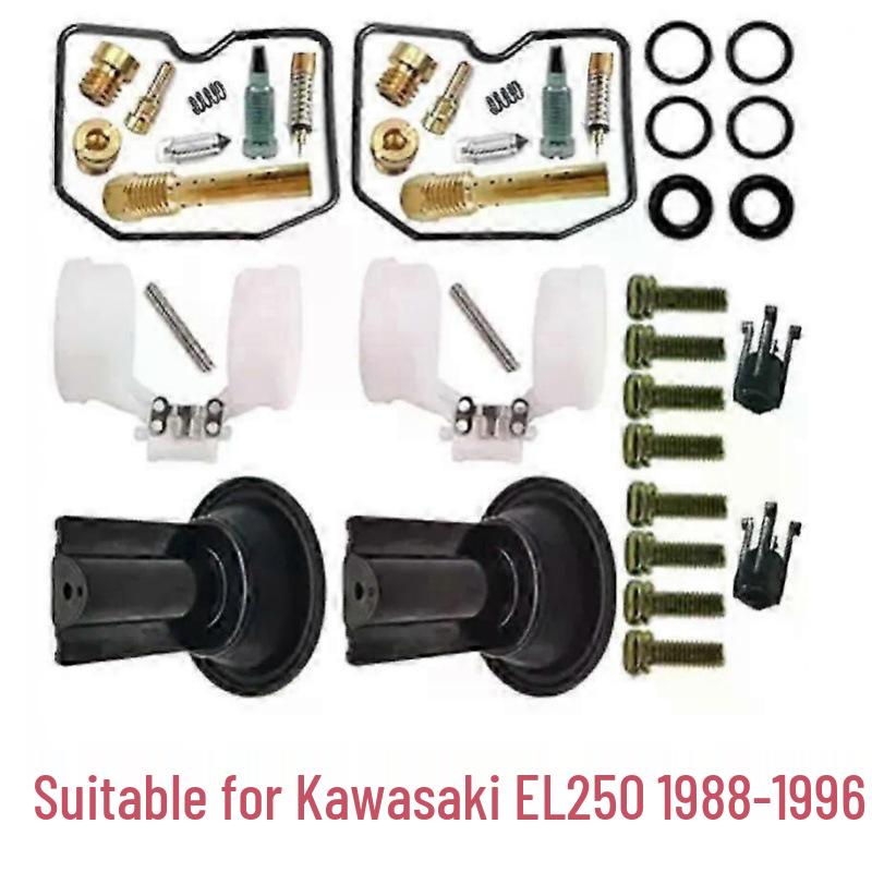 Kawasaki EL250 1988-1996 Carburetor Repair Kit: Float Needle, Plunger, Diaphragm. Advisory Service