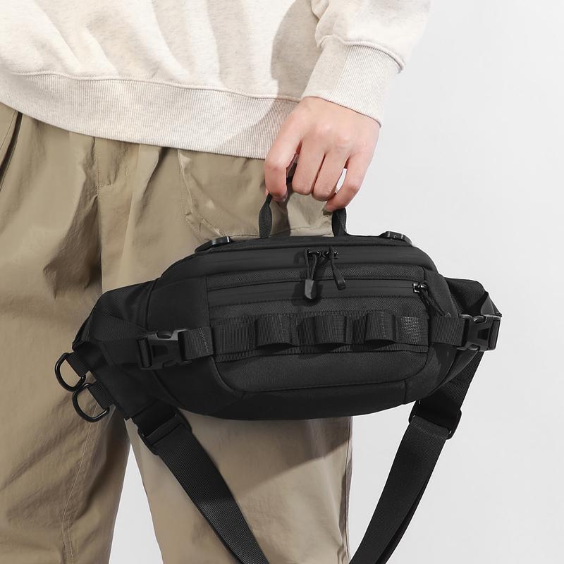 Bolsa de Cintura Esportiva Masculina Multifuncional Bolsa Transversal Bolsa de Peito
