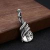 Top selling retro python guitar pendant necklace, fashionable and trendy rock jewelry accessories