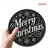 Vintage Merry Christmas Metal Sign Snowflake Tin Plaque Home Wall Decor Rustic Holiday Gift