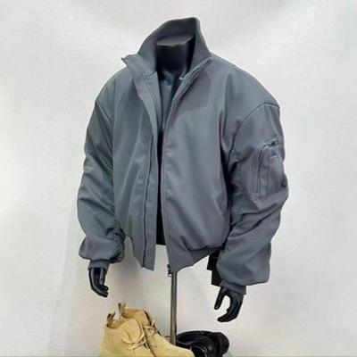 Men's Winter Cotton Bomber Jacket - Stylish Short Flight Coat