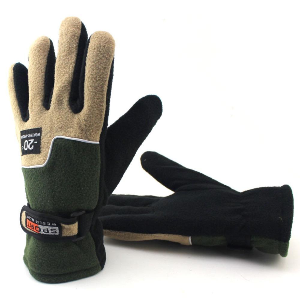 Thickened Autumn Winter Gloves Windproof Warm Mitten New Riding Cycling Skiing Gloves Outdoor