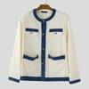 INCERUN Autumn Men Long Sleeve Casual Stitching Buttons Texture Jackets Coats